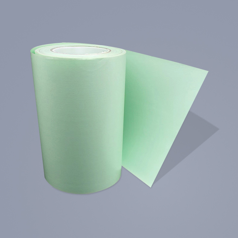 マットグリーンの剥離紙